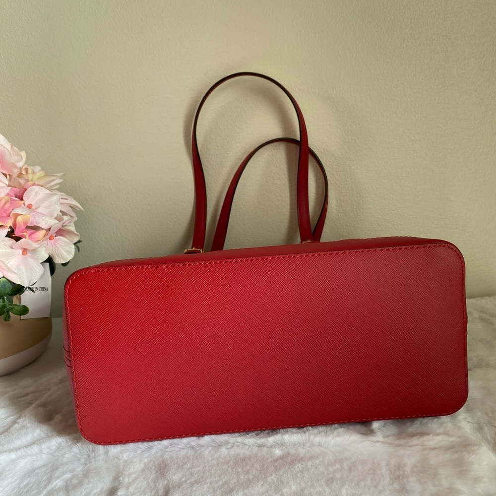 MK jet set travel tote ( scarlet) & wallet - Picture 5 of 8